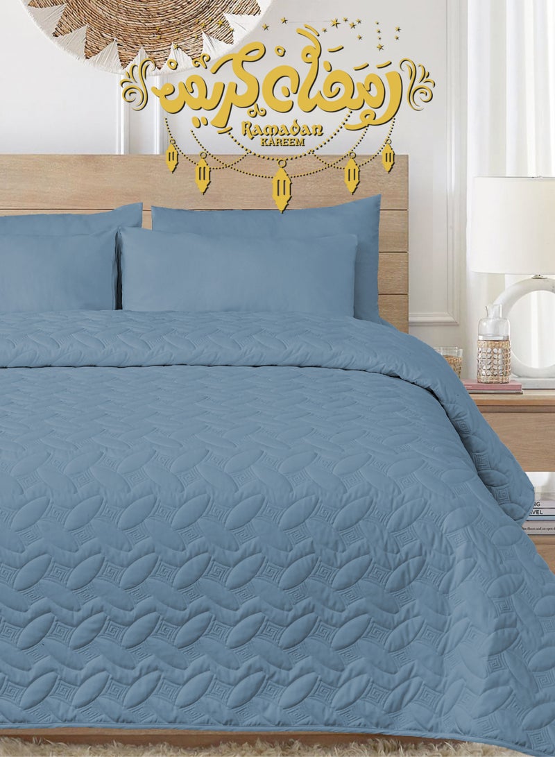 سيد المنسوجات المنزلية مفرش المضغوط مفرد من مايكروفايبر، يناسب سرير بحجم 120 × 200 سم، 3 قطع، سلسلة إلميرا - Image 1